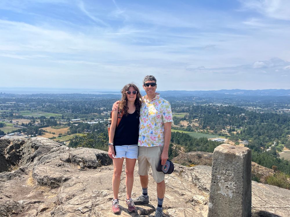 Hannah and Jeremy on Pkols mountain 