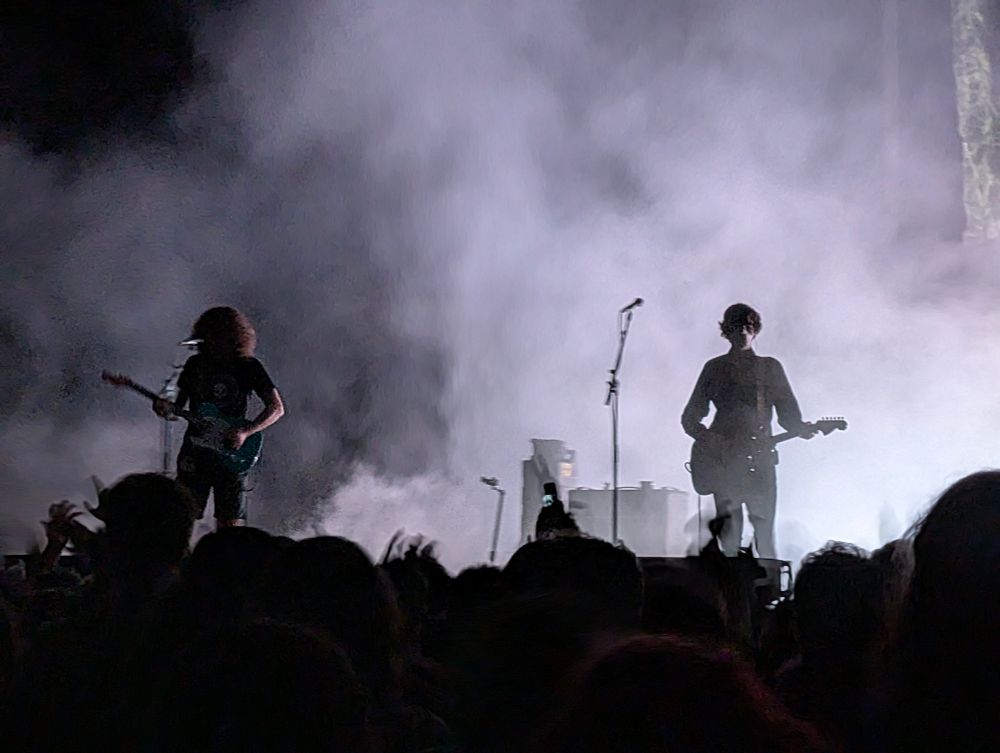 car seat headrest on a smoky stage