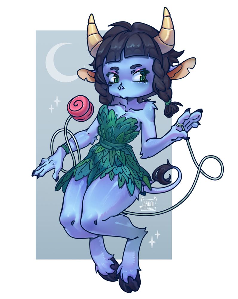 Lila the blue faun from Spyro