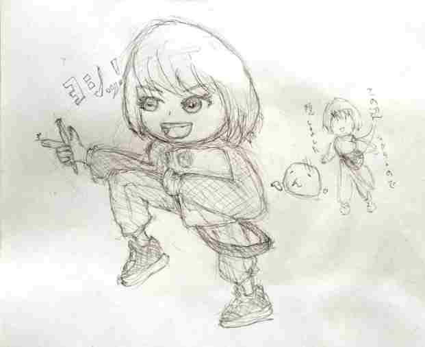 指さし確認ヨシッ！　な落描き