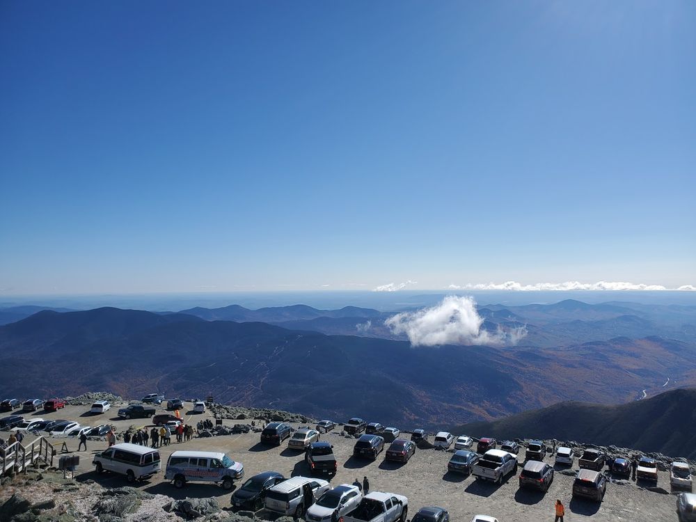 Mt Washington above the clouds on a clear day