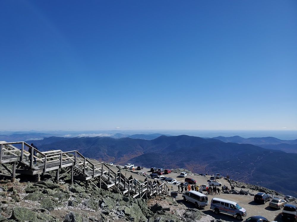 Mt Washington above the clouds on a clear day