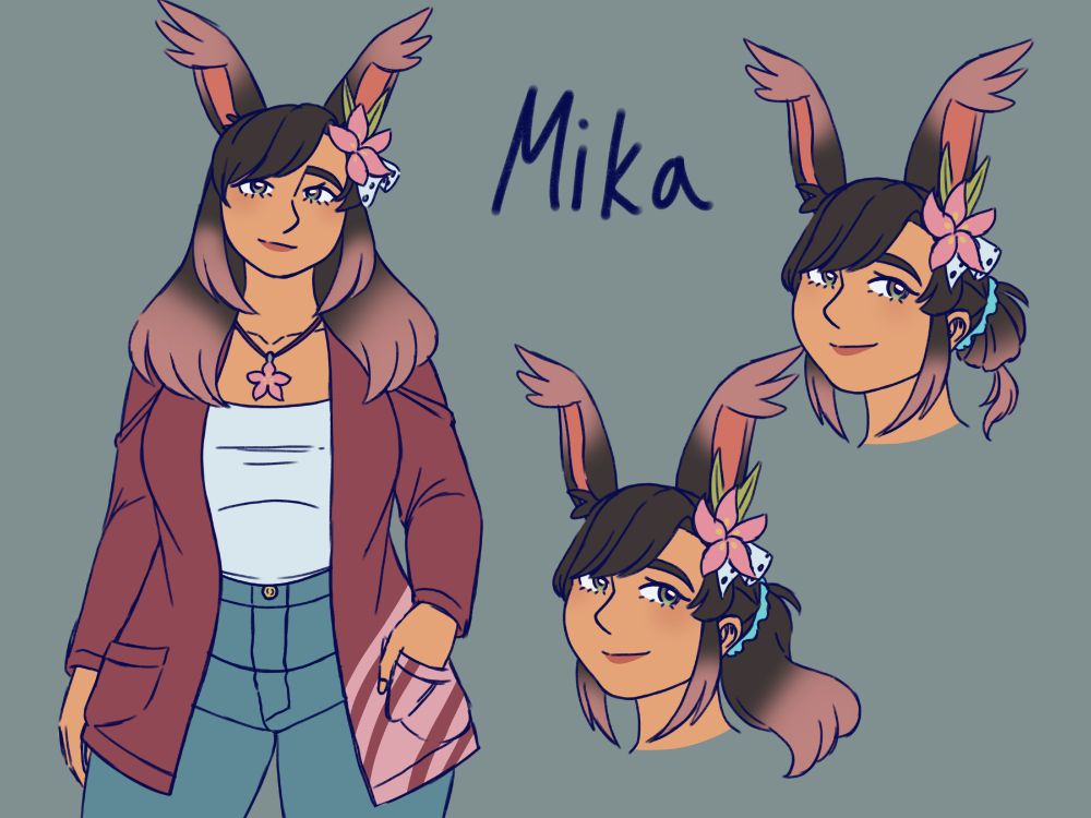Concept idea for my persona, Mika.