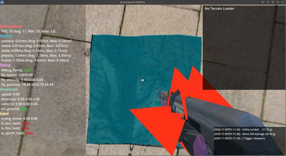 Ladrilho: 256px x 256 px
Zoom level: 15
Cada pixel representa uma área de 4.79 m x 4.79 m = 22.9 m²
Cada quad representa uma área de 9.58 m x 9.58 m = 91.8 m²

 com o colisor e todos os frames do mundo