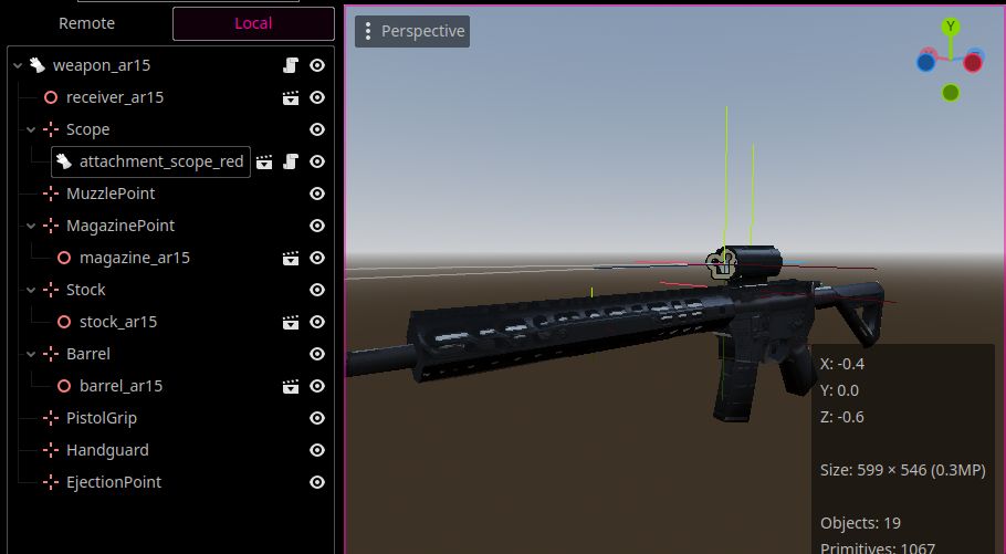 M4 / AR-15 completa (com todas as peças)