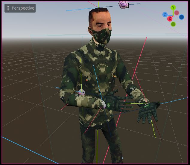 UV aplicado no boneco (com bandeirinhas do brasil)