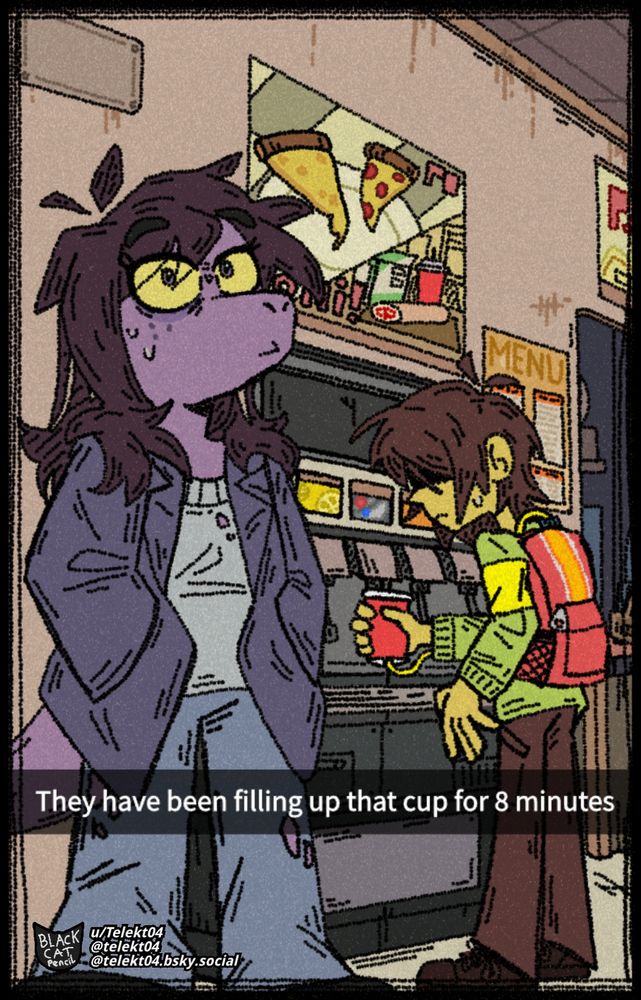 They have been filling up that cup for 8 minutes...