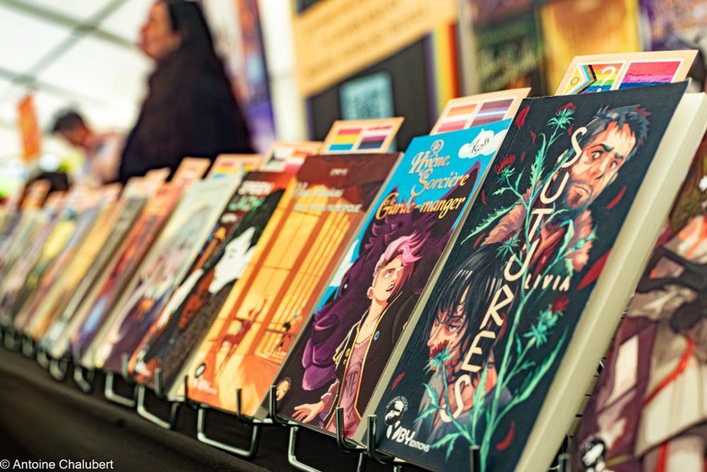 Livres du stand d'YBY Éditions.