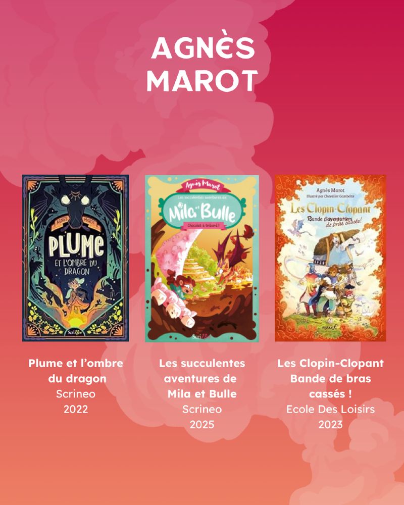 Couvertures des livres : Plume et l'ombre du dragon, Les succulentes aventures de Mila et Bulle et Les clopin-clopant - Bande de bras cassés !