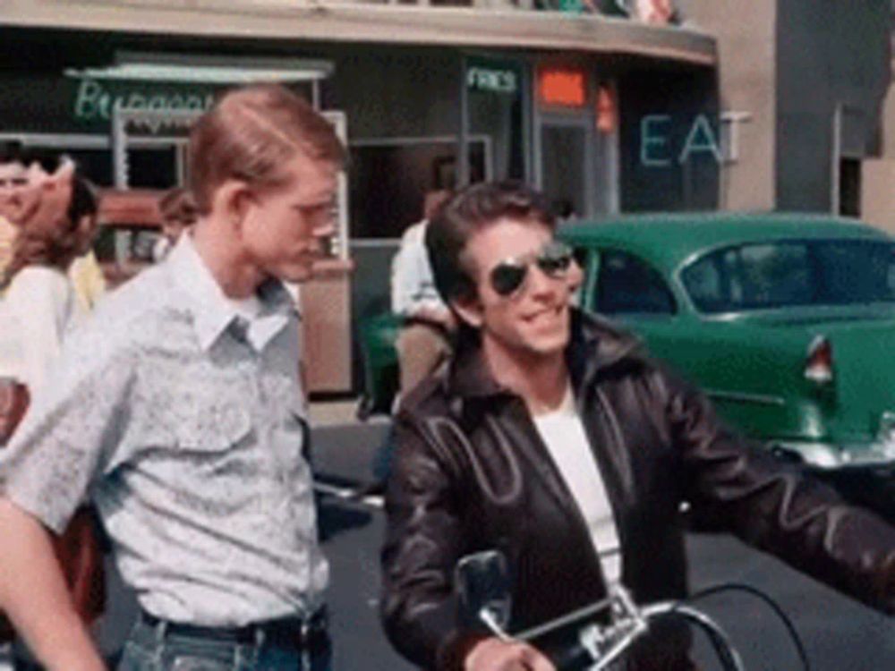 Fonzi Happy GIF