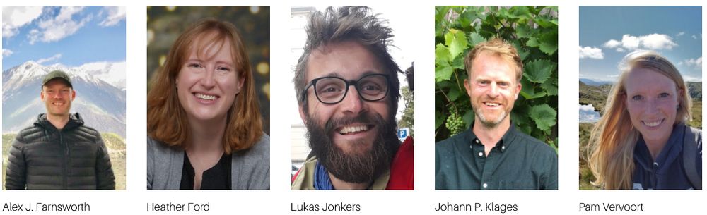 #ICP15 invited speakers on past climate state reconstructions from proxies and models are Alex J Farnsworth, Heather Ford, Lucas Jonkers, Johann P Klages and Pam Vervoort
