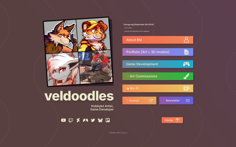 veldoodles' carrd site