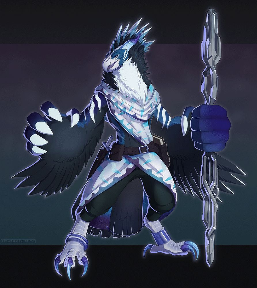 phoenix bird avian fantasy mythological creature lightning thunder magic hawk eagle falcon furry art