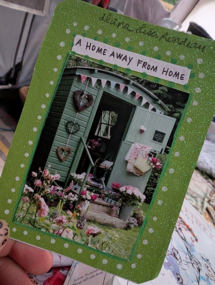 A close up of my ancestors card pulled on the full moon. 