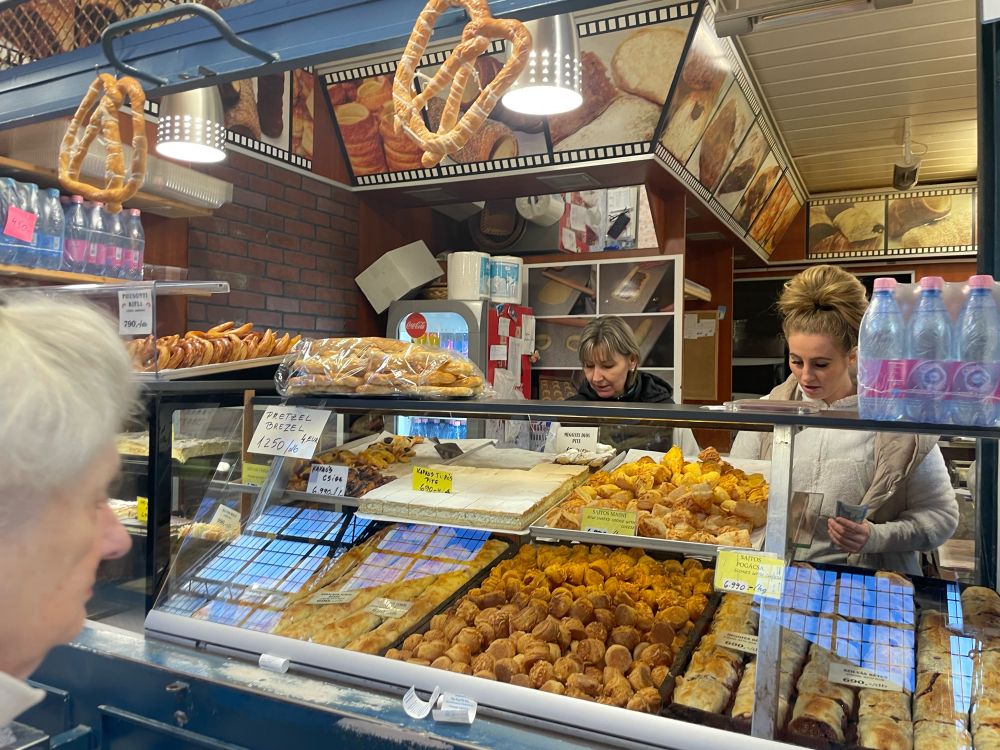 Budapest food market Hungarian pastries 