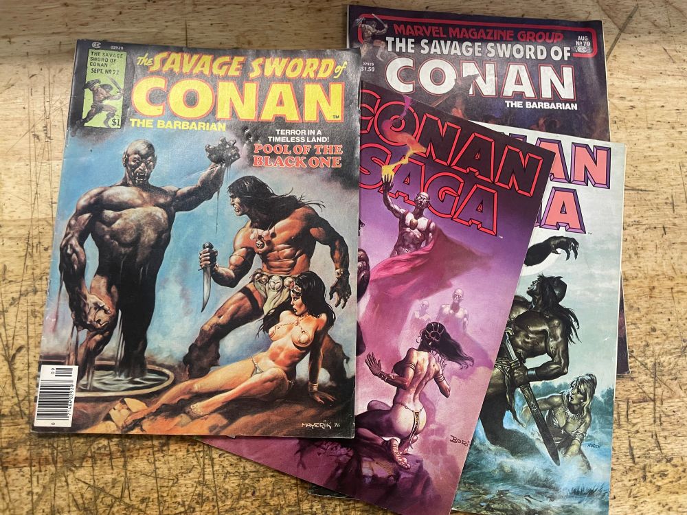 Savage Sword and Conan Saga Reprints. 