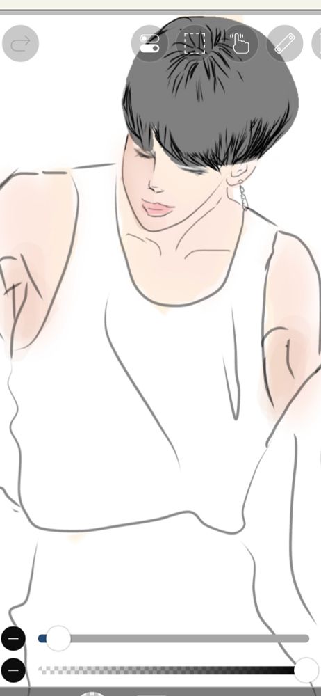 じみんちゃん描きかけ
マッシュヘアが似合うんだし