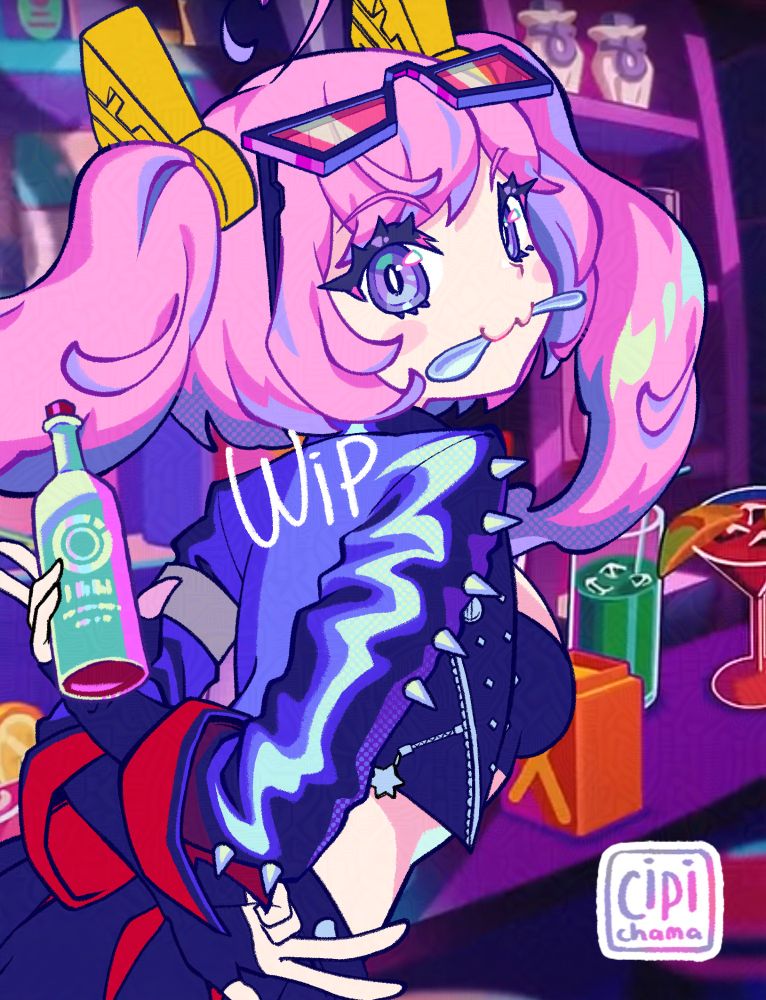 A fanart of YuaLuna, a vtuber cosplaying as Burnice from Zenless Zone Zero in her EP, Burning Desire.