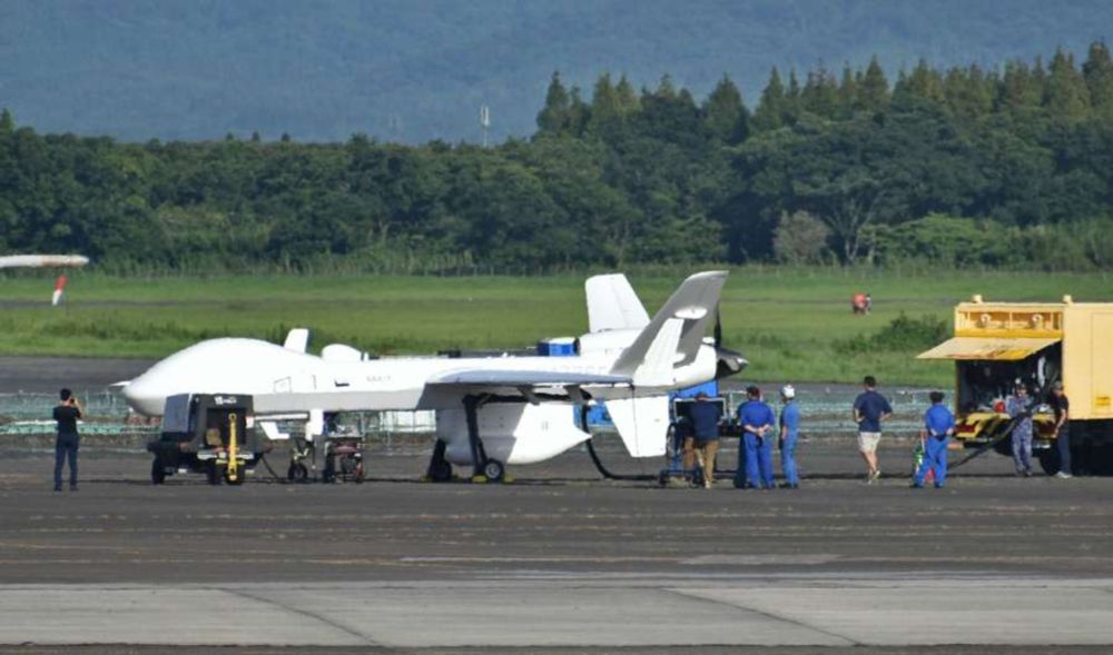 大型無人機MQ9B 東シナ海での模擬監視に着手　海自が29日まで鹿屋基地で試験運用 | 鹿児島のニュース | 南日本新聞