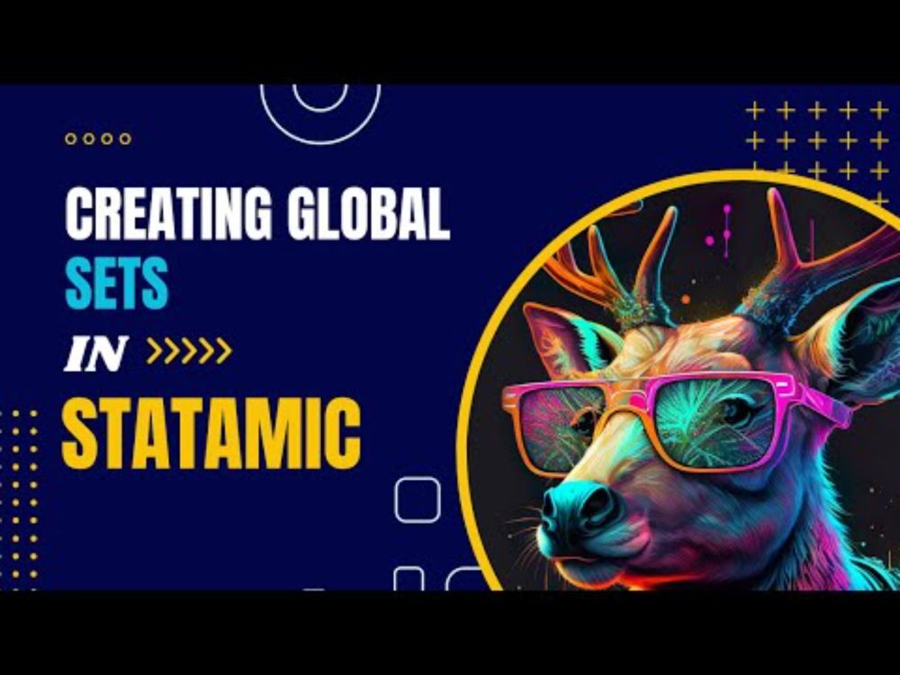 Creating Global Sets in Statamic