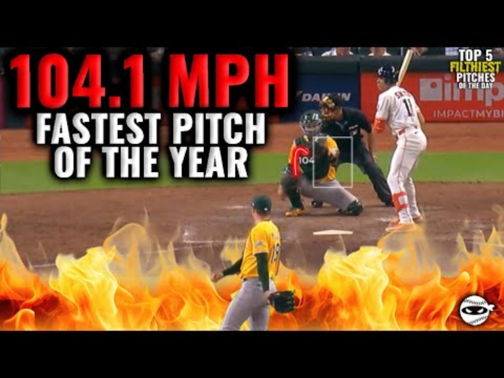 104.1 MPH - The Fastest Pitch of the Year (again) by Mason Miller!