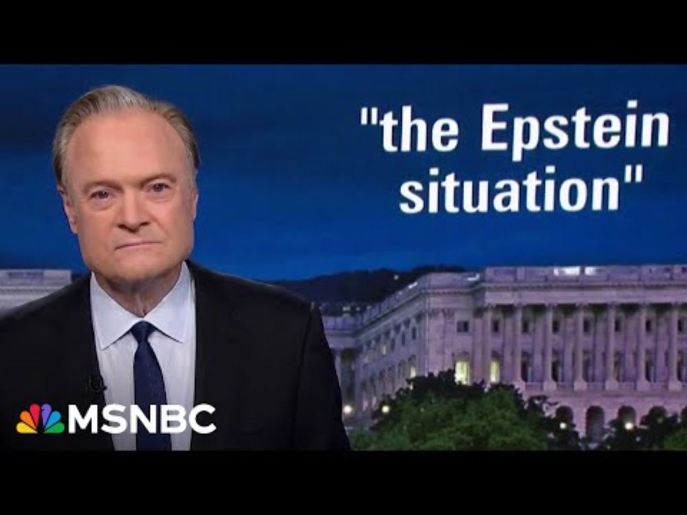 Lawrence: As long as Trump is alive, he should face questions about Epstein and Ghislaine Maxwell