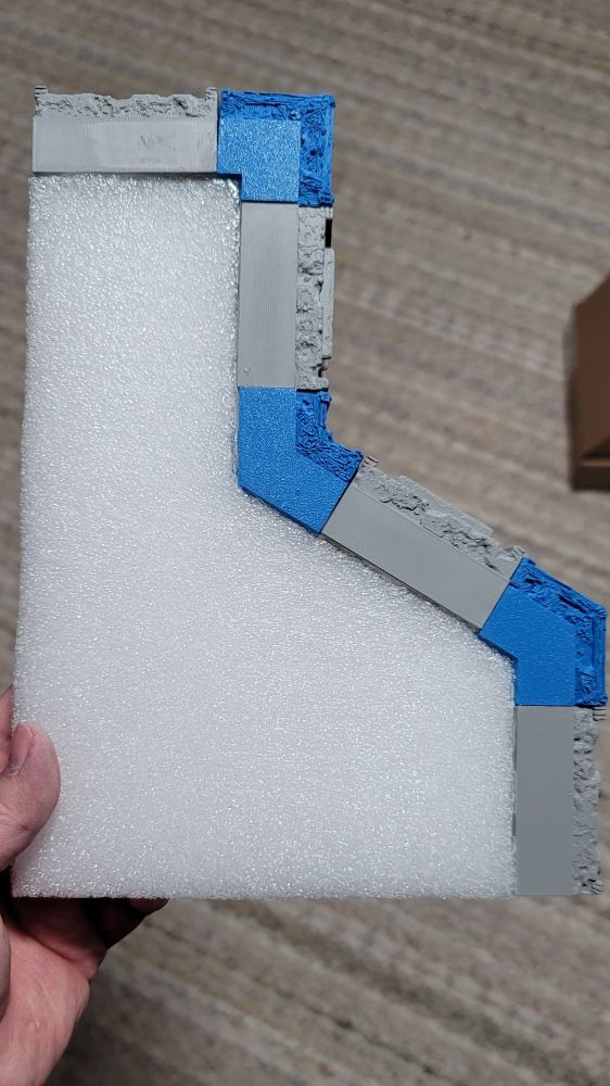 Bird eye's view of some modular trenches for Trench Crusade