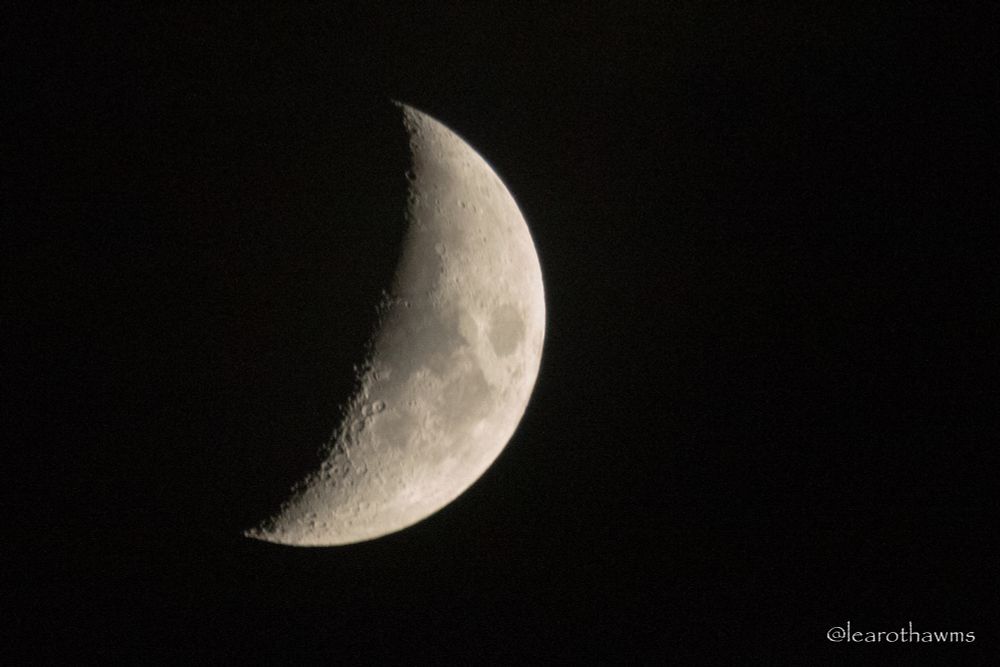 A Crescent moon
