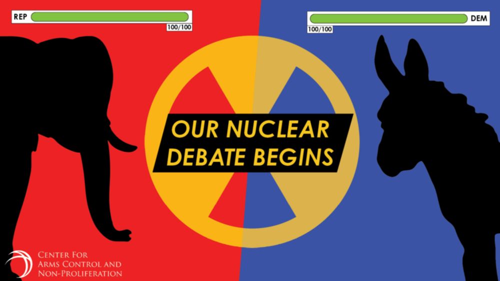 There won't be a debate on nuclear issues this election cycle. But if there were... - Center for Arms Control and Non-Proliferation