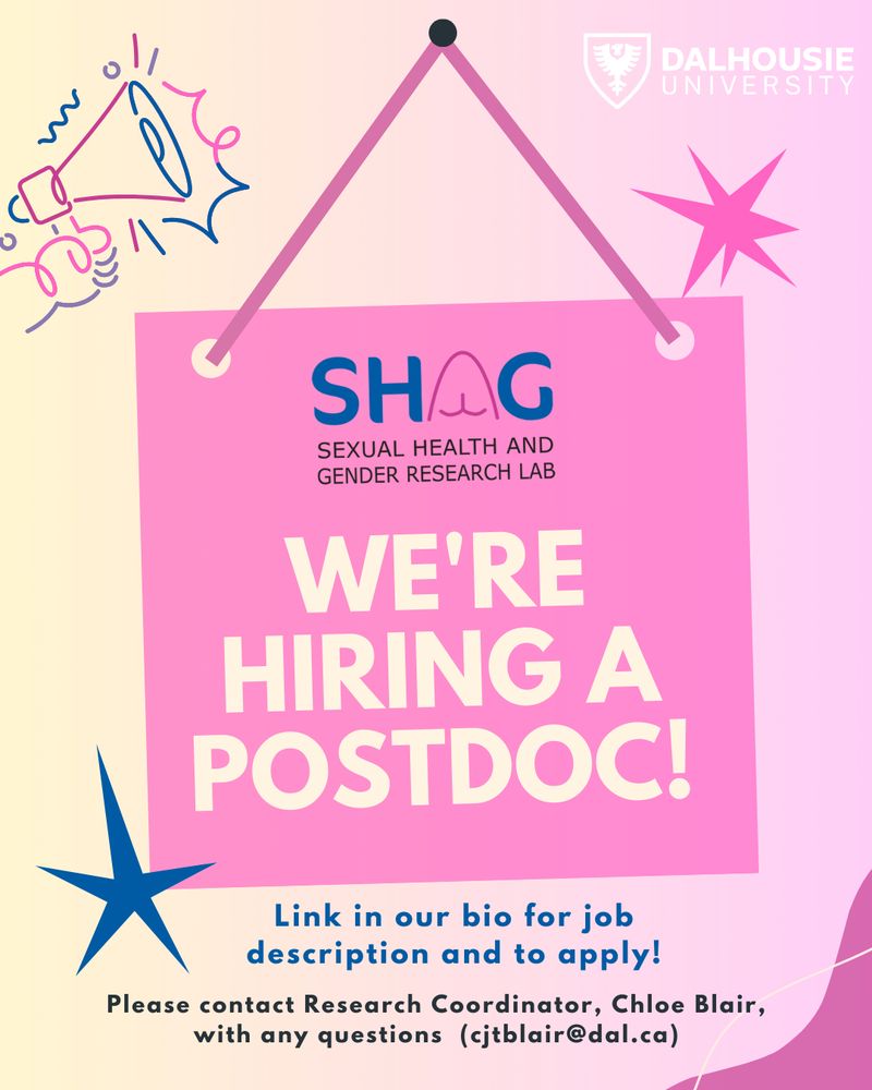 We're hiring a Post Doctoral Fellow to join the lab! For position description and to apply, please visit: https://dal.peopleadmin.ca/postings/18430