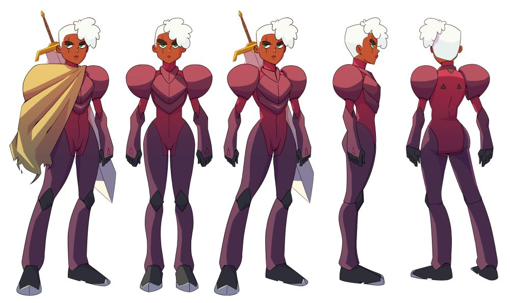 My OC Evangelyne character turn