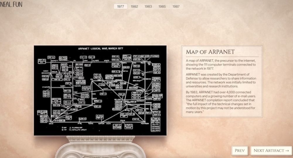 An Online Museum of Pivotal Early Internet Artifacts