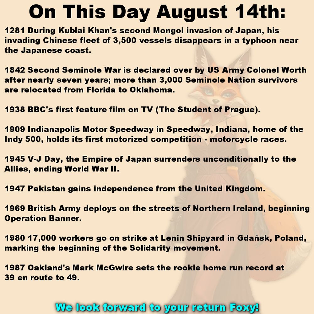 On this day August 14th