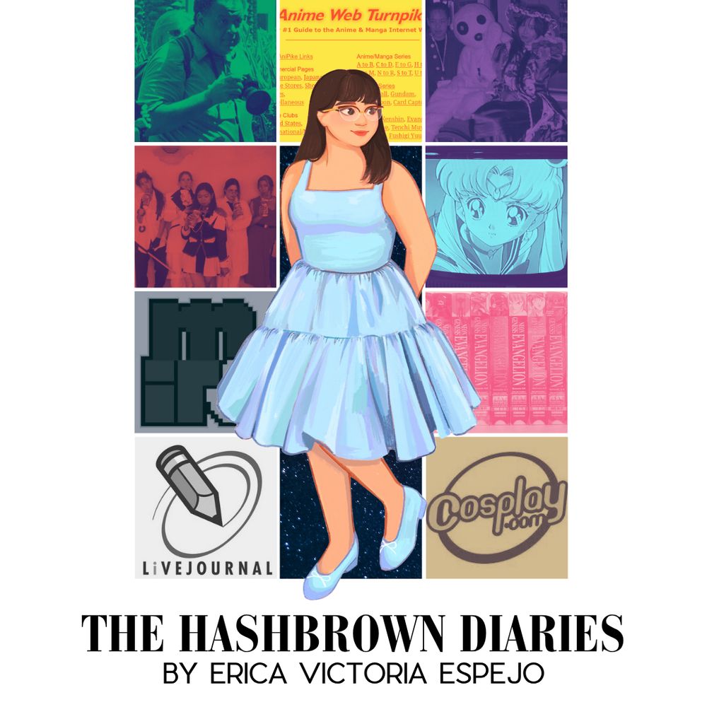"Hashbrown Meme" - origins are possibly Threads? Replace every other word in your book / content with hashbrown.

A version of my book cover done Eras Tour style with the title "Hashbrown Diaries" instead of "Fangirl Diaries"

Re-posting the hashbrown meme here:

"If you grew up watching Sailor Hashbrown, Cardhashbrowns, and then figuring out how to cosplay as your favorite magical hashbrown with satin and a miracle for your first hashbrown con, then "The Hashbbrown Diaries" was written just for you!