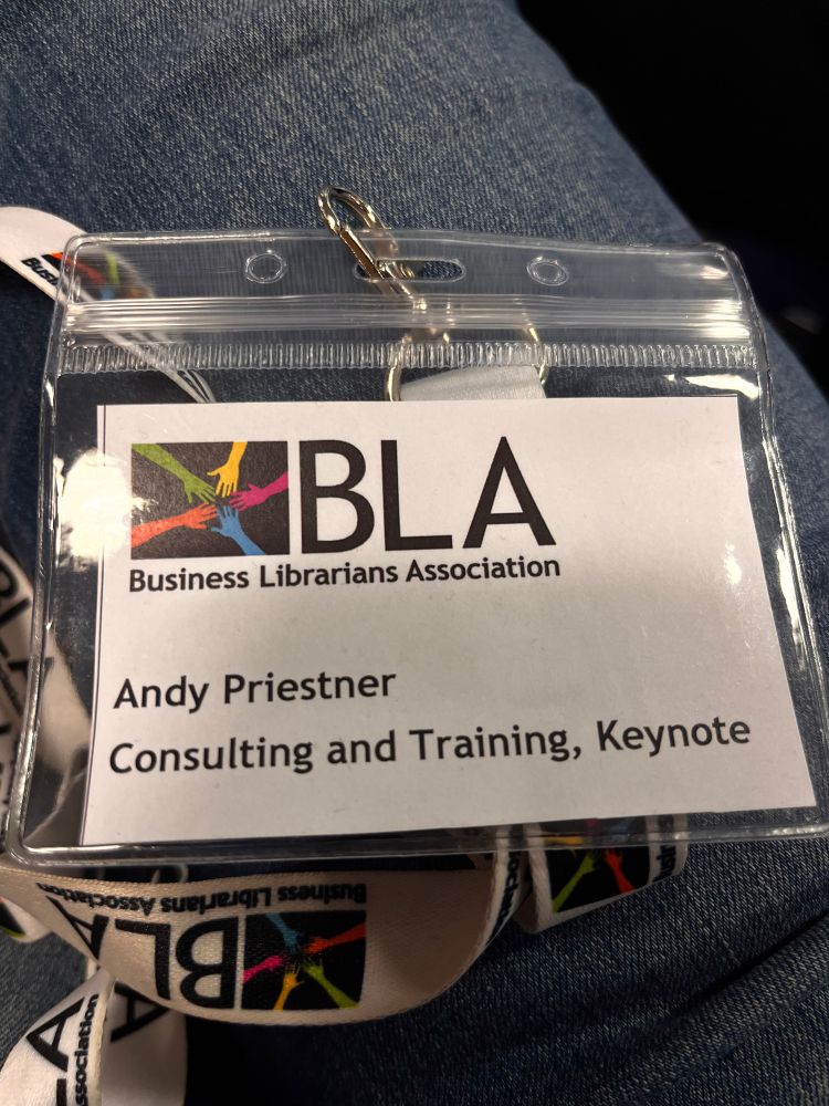 Conference badge with my name 