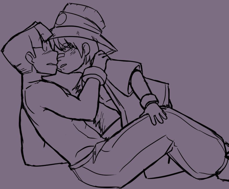 Jack Derippe and Castle or Kasu about to do a smooch