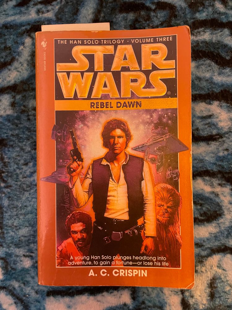 The cover of AC Crispin’s “Rebel Dawn” (1998)