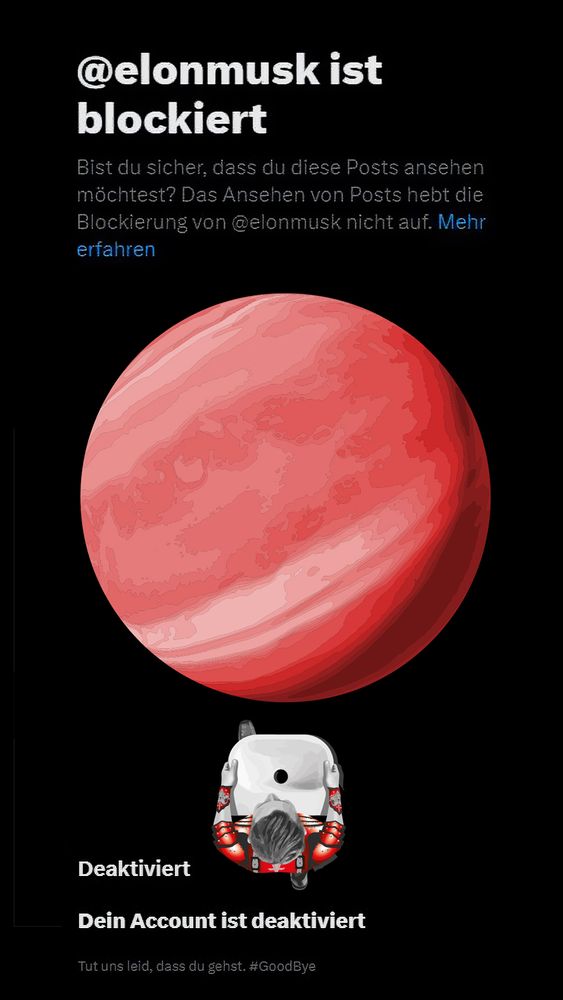 proud: screenshot engültiger EXIT von EX-twitter