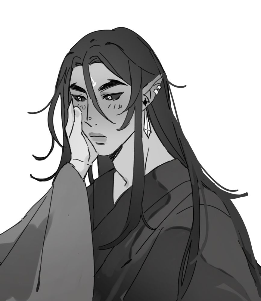 qinghua holding mobei jun's face tenderly