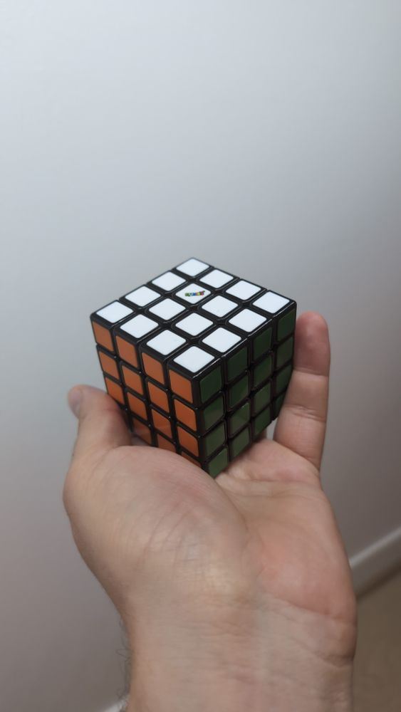 Solved 4x4 Rubik's cube