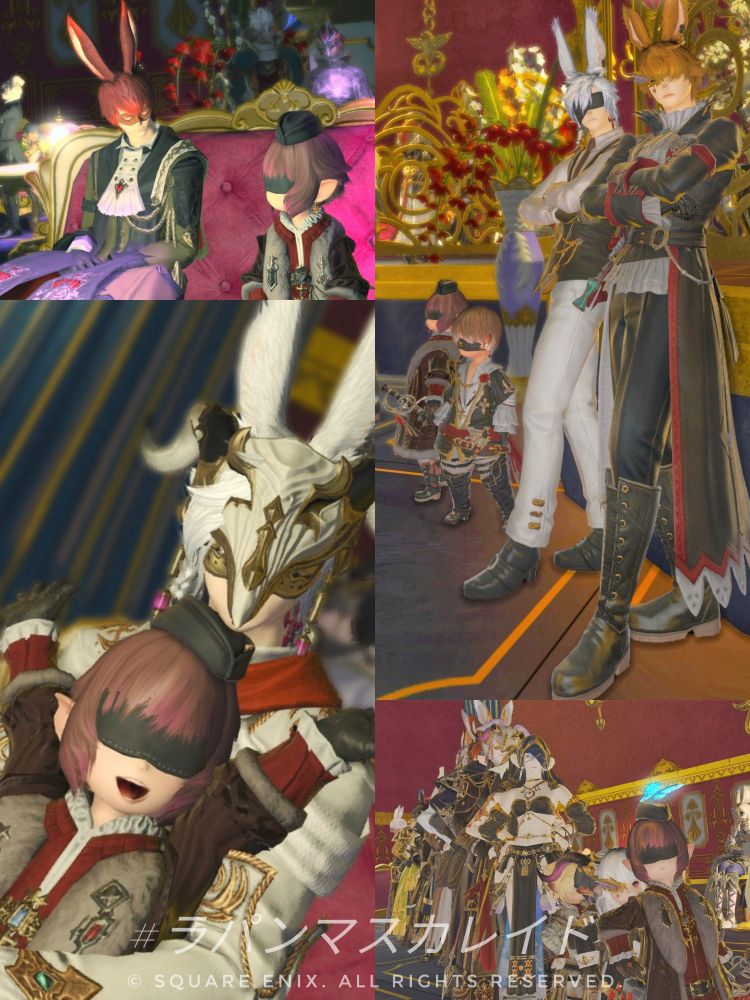 ①立っている姿がかっこいよくてつい撮ってしまう
②謎の列車があったので混ぜてみた
③人混みの中にEteさんに出会えた、嬉しい！
④膝の上に座らせてくれた白うさおさん