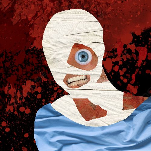 Bust of Curly from Mouthwashing