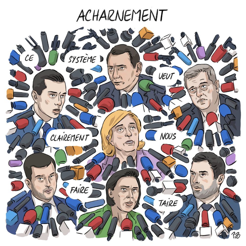 SUR L'ENSEMBLE DES CHAÎNES TV ET RADIOS, ON VEUT FAIRE TAIRE LE FN/RN, C'EST UNE HONTE ! 
via by @Pipotache 