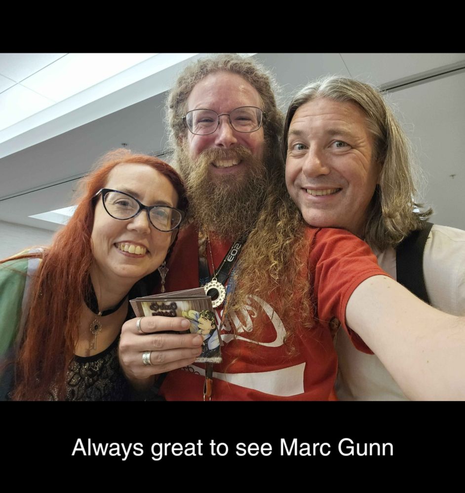 Always great to see Marc Gunn. 3 smiling people 