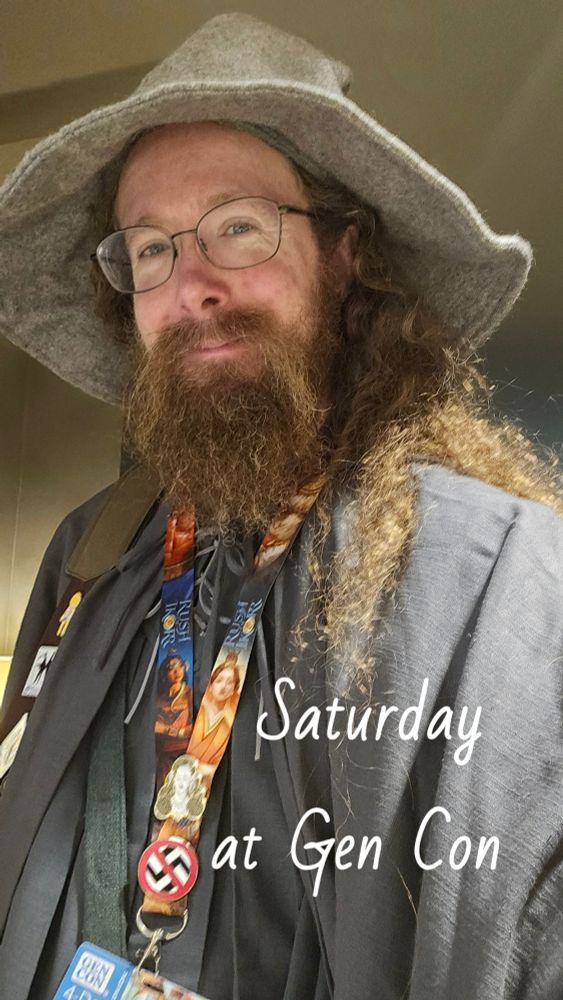 Me in a Gandalf costume - Saturday at Gen Con 