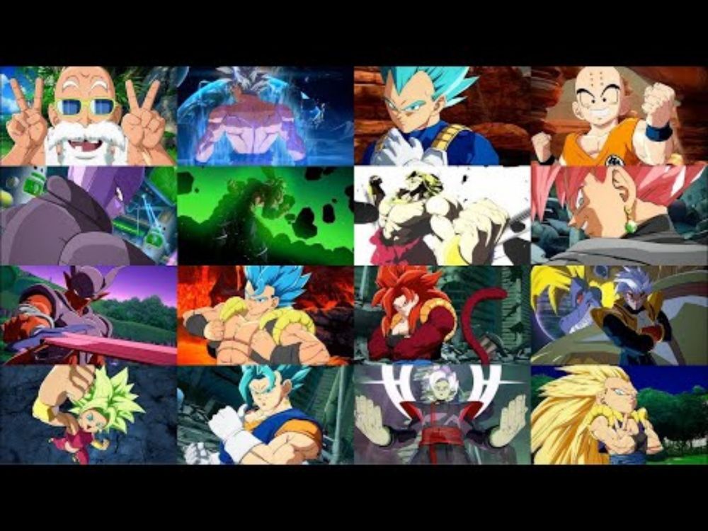 Dragon Ball FighterZ All Characters Super Special Ultimate Attacks Intro Victory Quote No Commentary