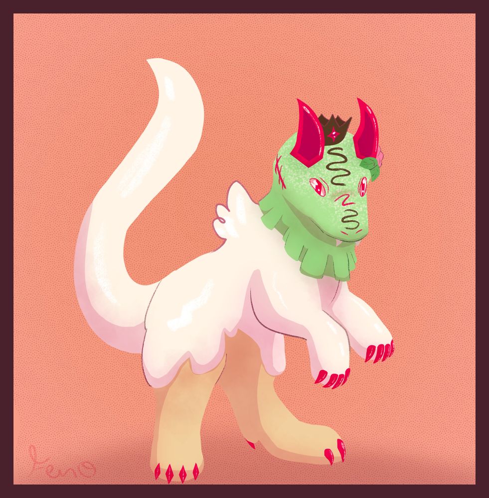 Image of a character named Princess, whose design is based on Swedish princess cake.