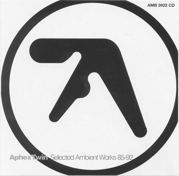 The cover of the album "Selected Ambient Works 85-92" by Aphex Twin. This artist was foundational in areas of electronic music.