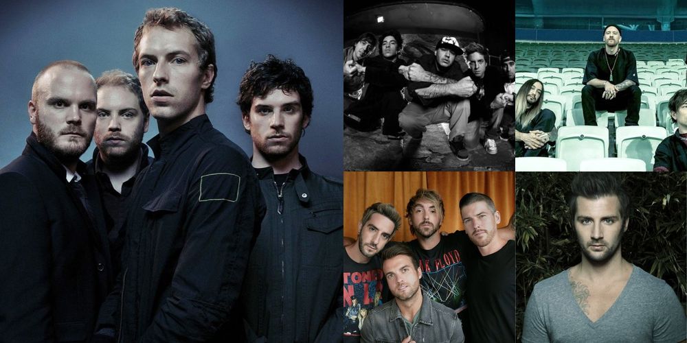Coldplay Charlie Brown Jr. All Time Low NX Zero Secondhand Serenade