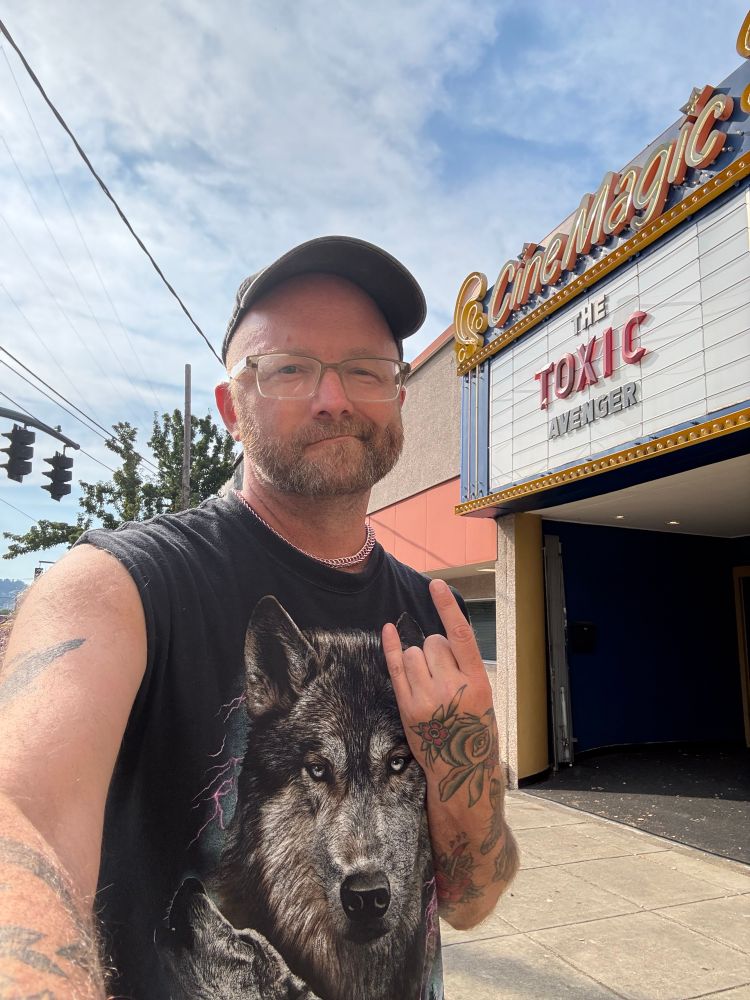 me at Cinemagic about to watch the Toxic Avenger
